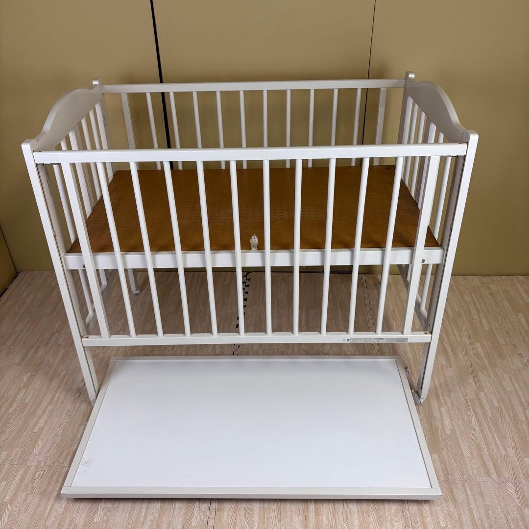 除菌清掃済☆綺麗☆　安心安全の日本製　スリーピー　ワンタッチハイベッド　ホワイト