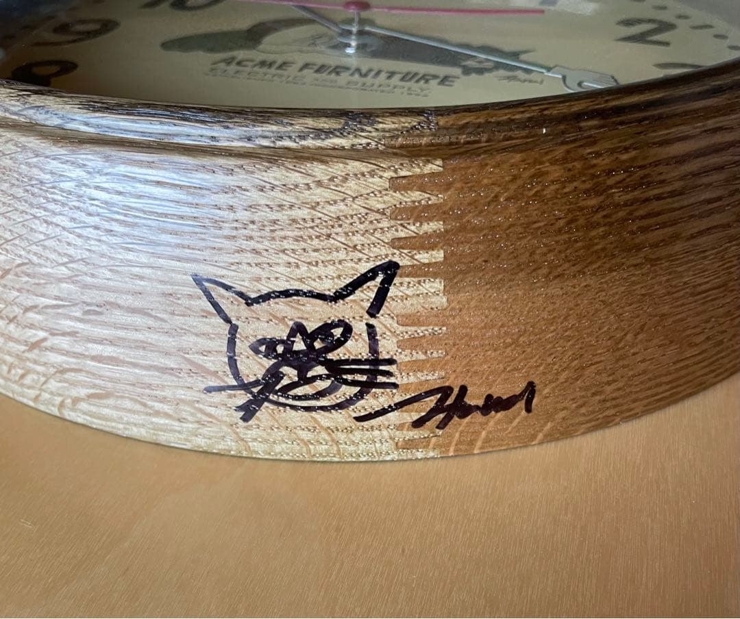 花井祐介× ACME 限定 壁掛け時計 サインあり　yusuke hanai