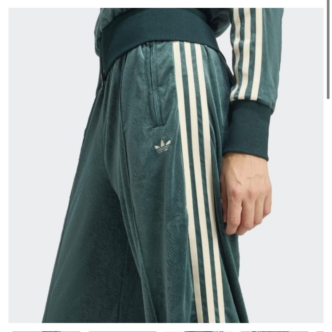 adidasトラックパンツ ベロア LIBERTY LONDON グリーン XL