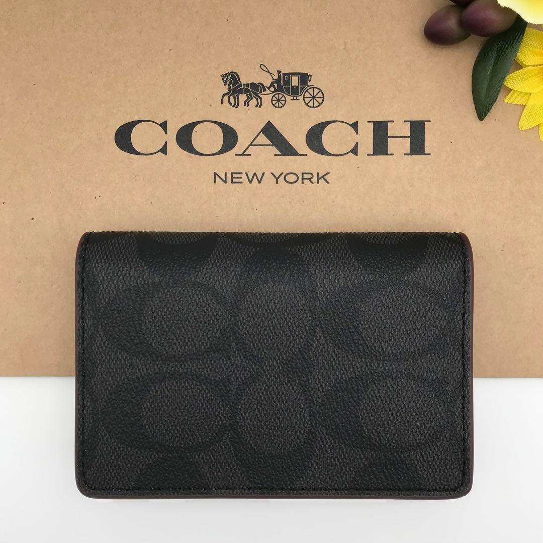COACH 大人気！！ ビジネス カードケース シグネチャー 名刺入れ 新品