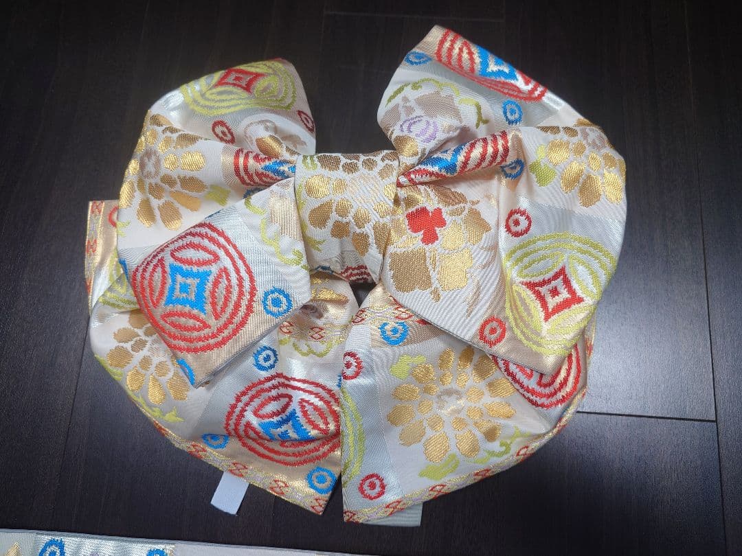 七五三　作り帯　正絹　龍村