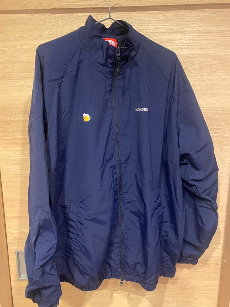 NONBEE メンズ　セットアップ ワンポイント刺繍 ナイロンジャケット