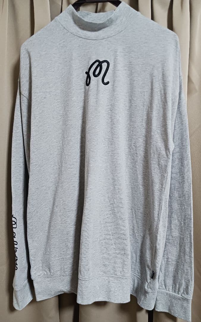 完売品 ビームスゴルフ マルボン Script センターロゴモックネックシャツ