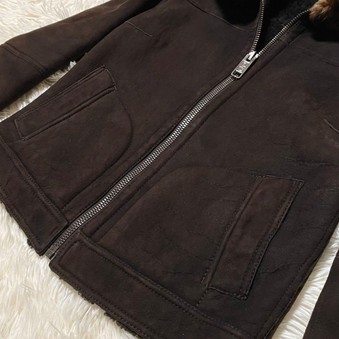 a*i様 《最高峰の絶品》Dolce & Gabbana ファー付きムートンジャ