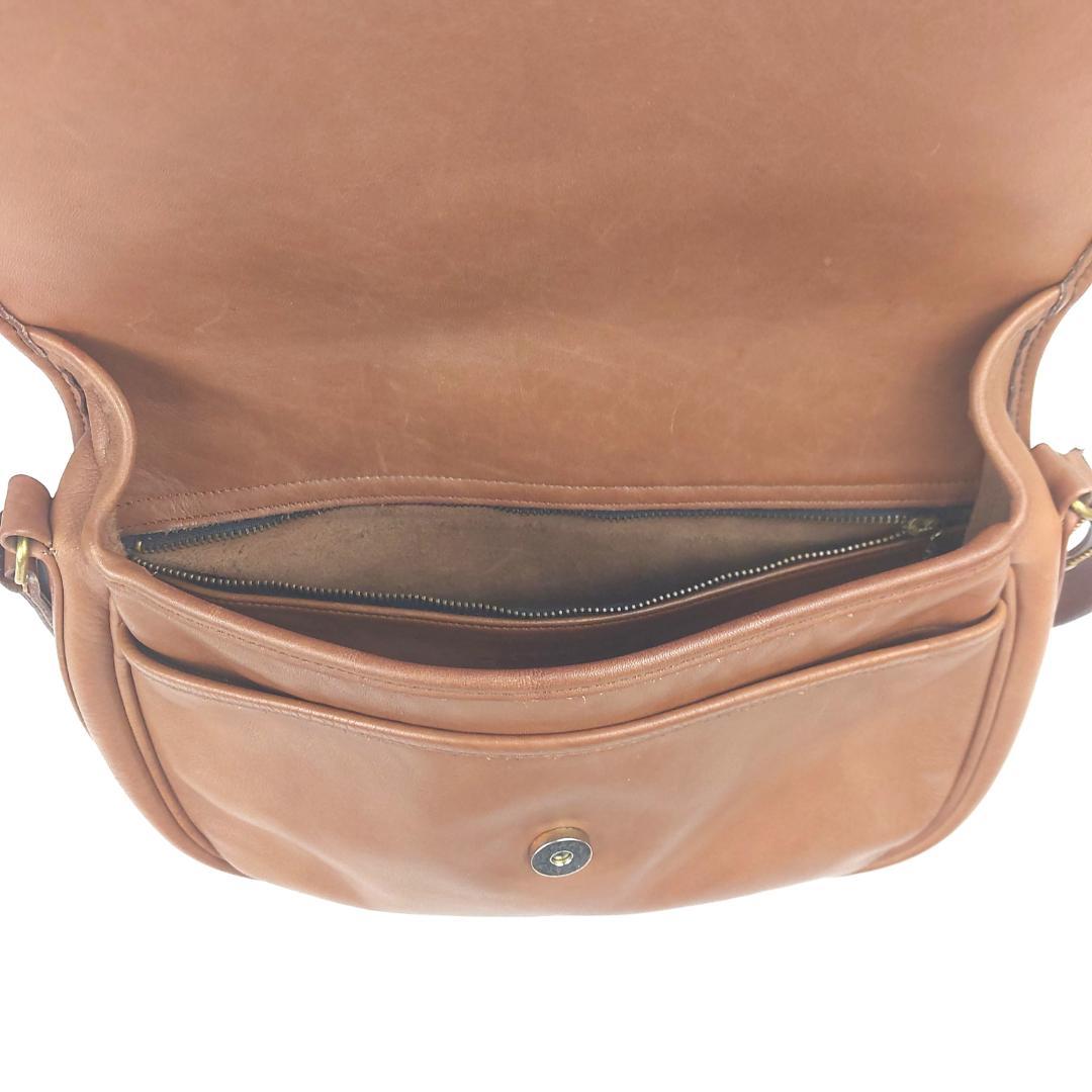 COACH コーチ ショルダーバッグ オールドコーチ フラップ レザー USA製