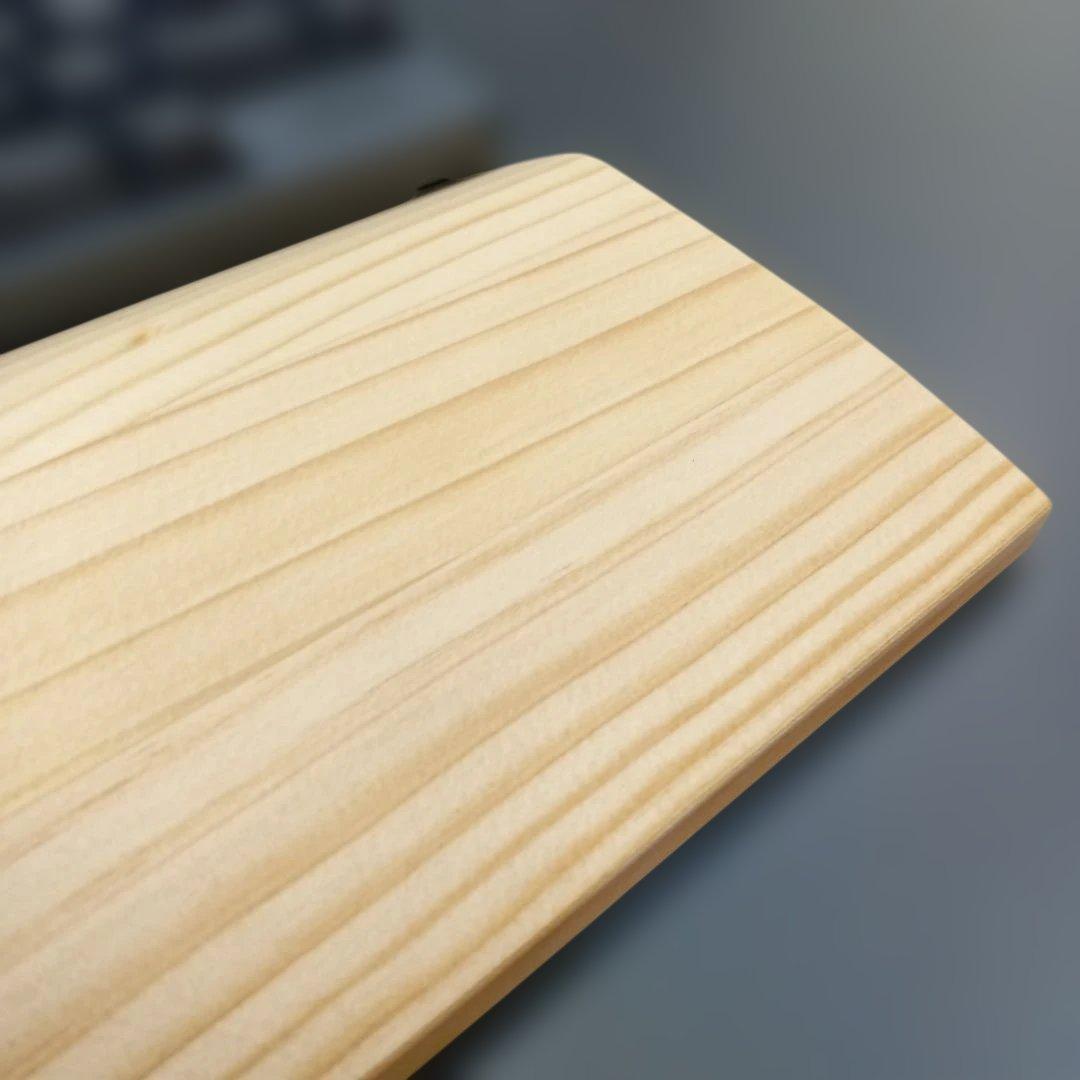 パイン集成材 HHKB Studio対応 手作りパームレスト兼キーボードルーフ