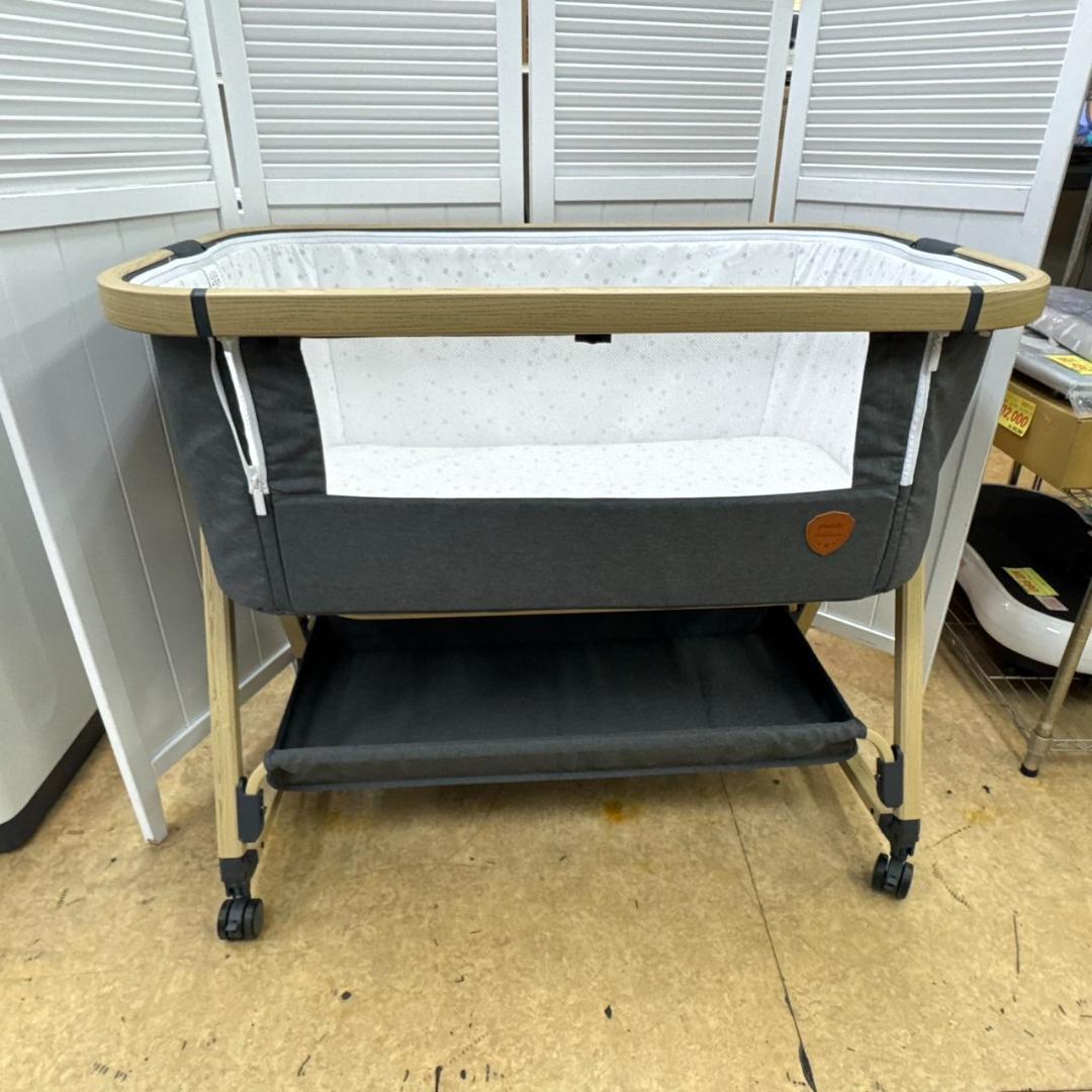 ★★HZDMJ　折り畳みベビーベッド　BabyCrib C03　グレー