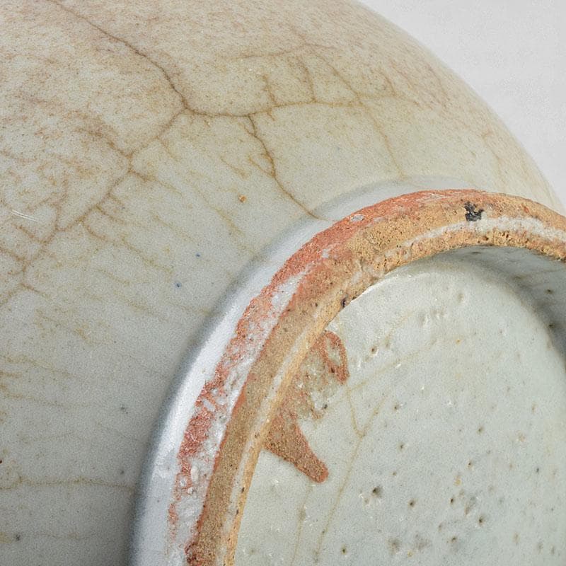 朝鮮美術　李朝　高麗白磁　染付　花文　壷　時代箱付　D　R9146B