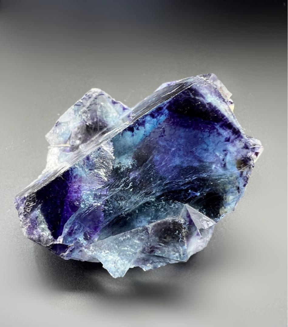 大きめ　ヤオガンシャン産　オールドストック　パープルコア　ブルーフローライト