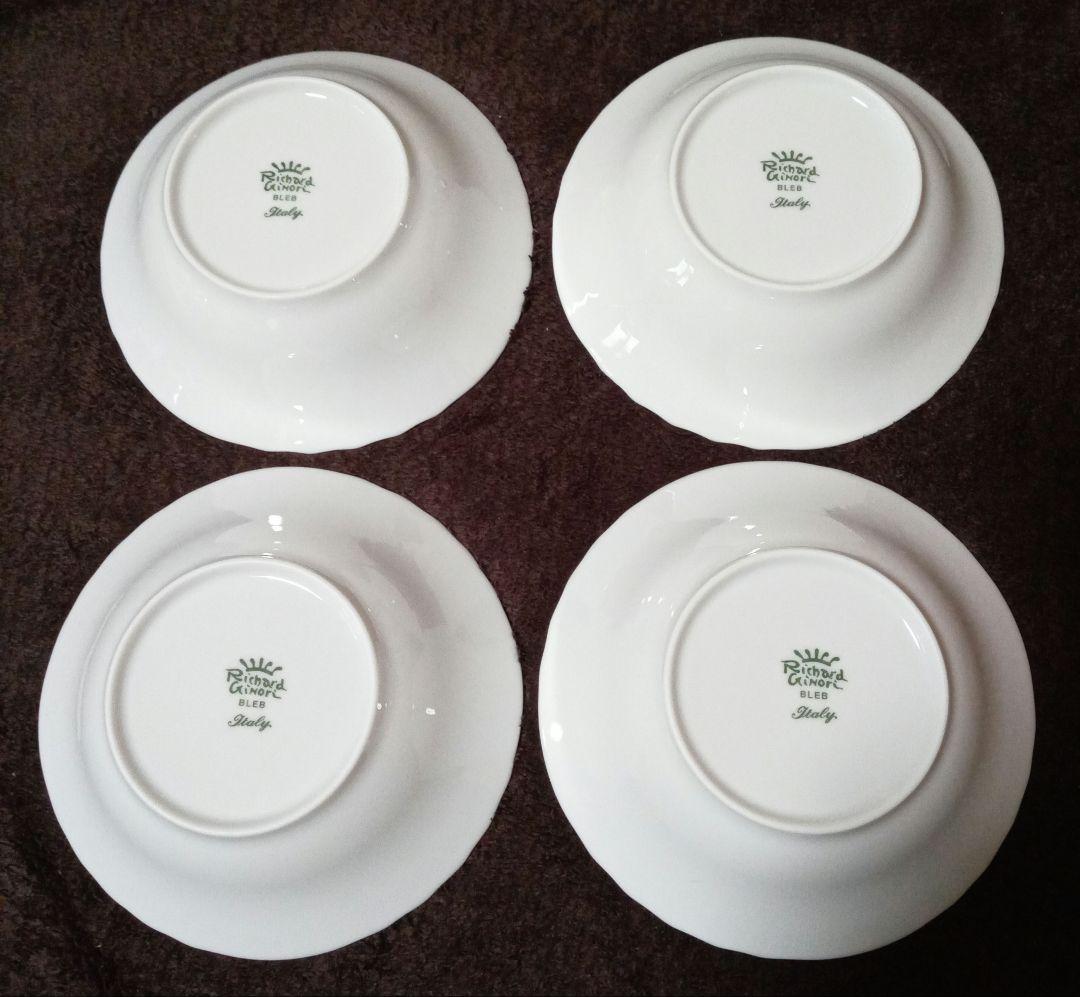 【週末セール☆最終お値下げ中】リチャードジノリ　フルーツソーサー　4枚セット