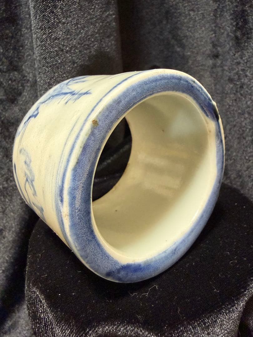 骨董品 陶器アンティーク年代不明直径6.5cm×高さ5cm整理品現状品のみ