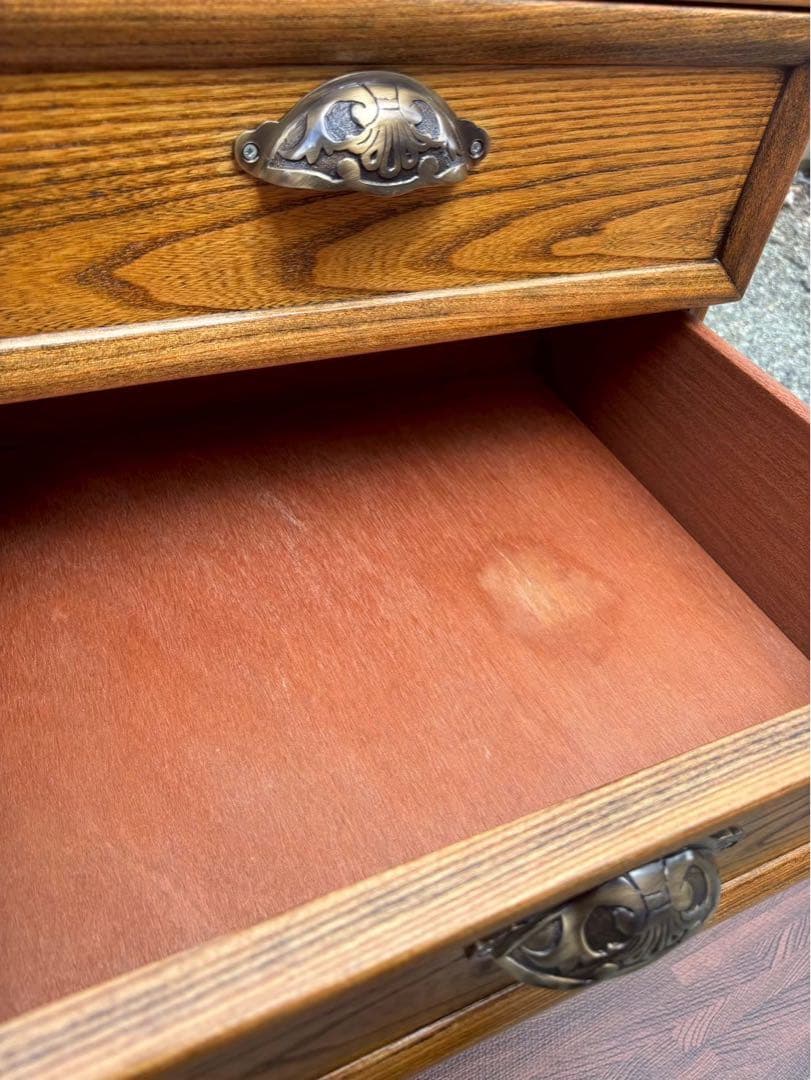 取手がレア！G PLAN 木製 5段引き出しラック