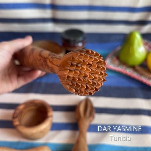 キッチンツールのセットA　オリーブの木　レモン絞り・すり鉢すりこ木　マッシャー