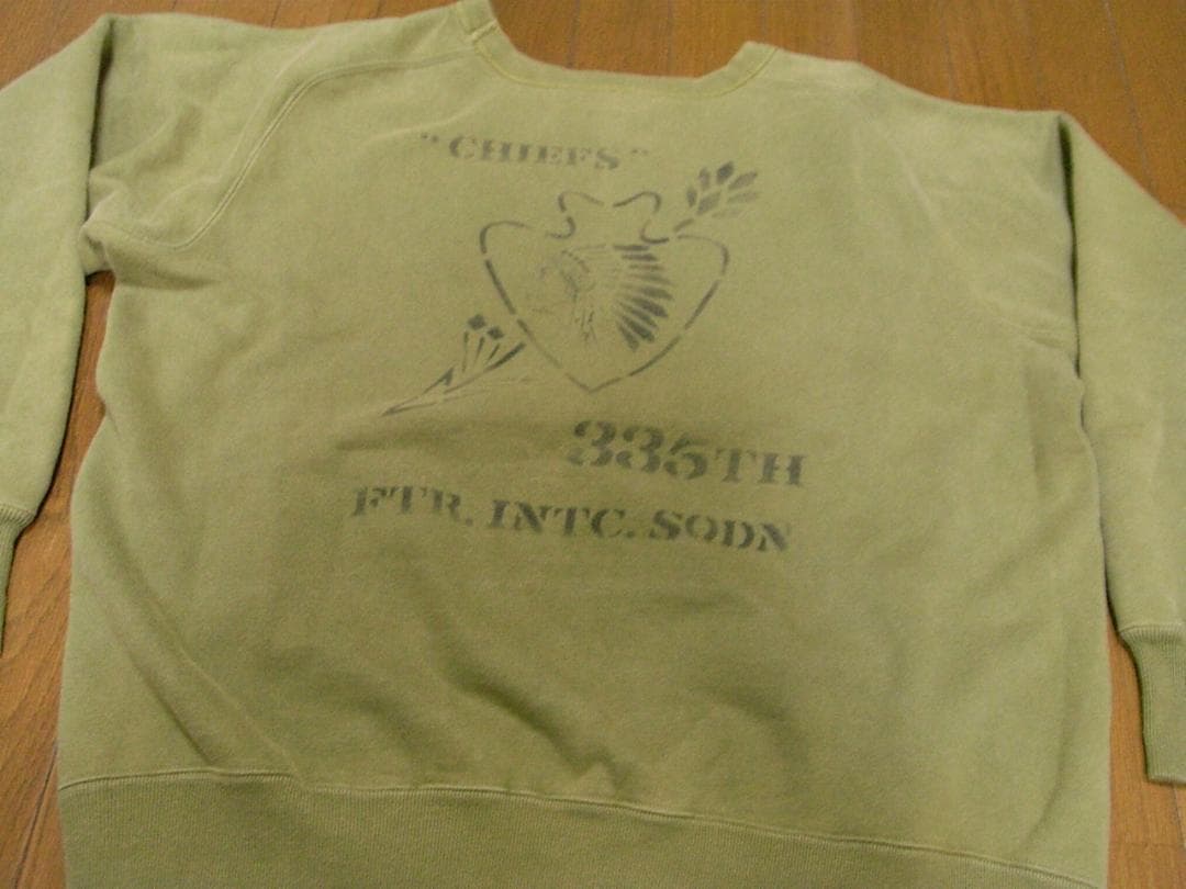 希少 バズリクソンズ　CHIEFS 335TH ミリタリースウェット xl