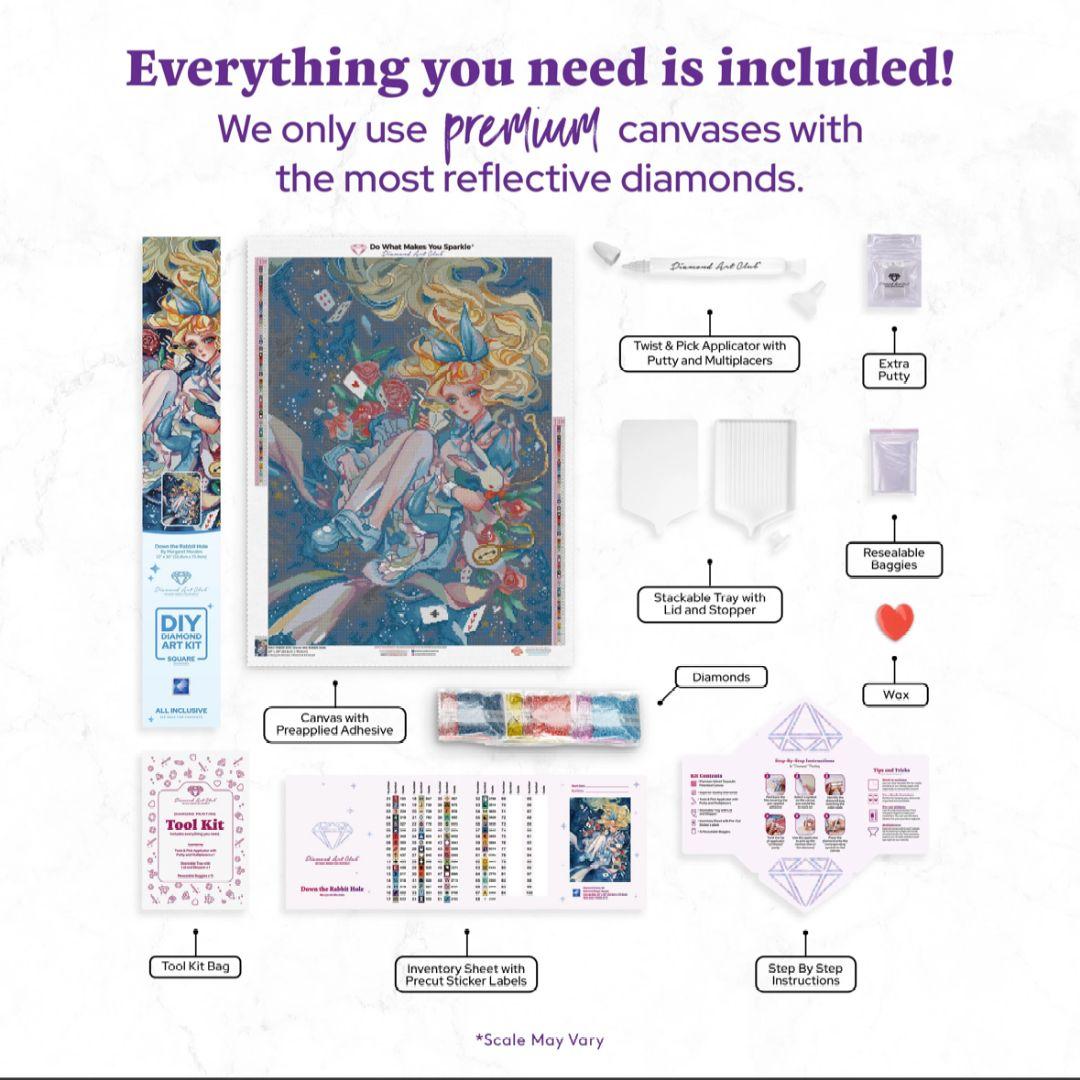 ダイヤモンドアートクラブ Down the Rabbit Hole ウサギ