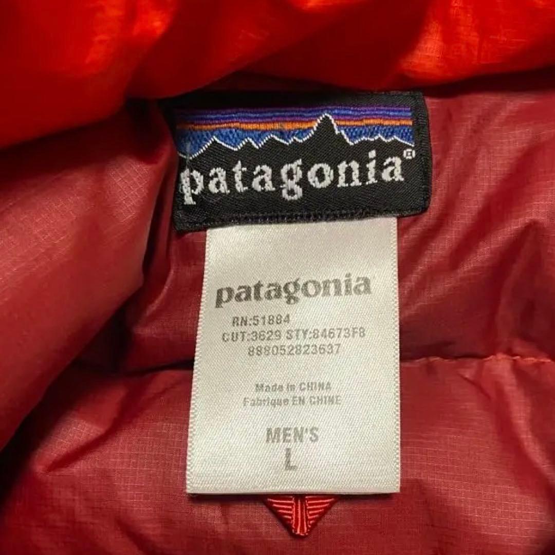 【patagonia】軽量ダウン　メンズ　L レッド