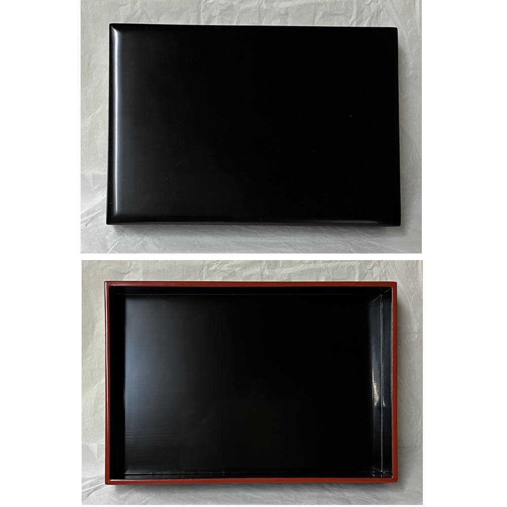 F1397 輪島塗 茶箱 茶筅筒 付 静峰作 共箱 利休茶箱 野点 茶道具