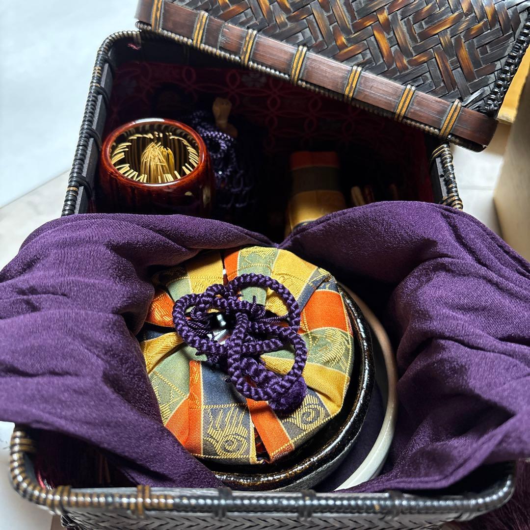 茶道具　茶箱（ちゃばこ）の道具一式