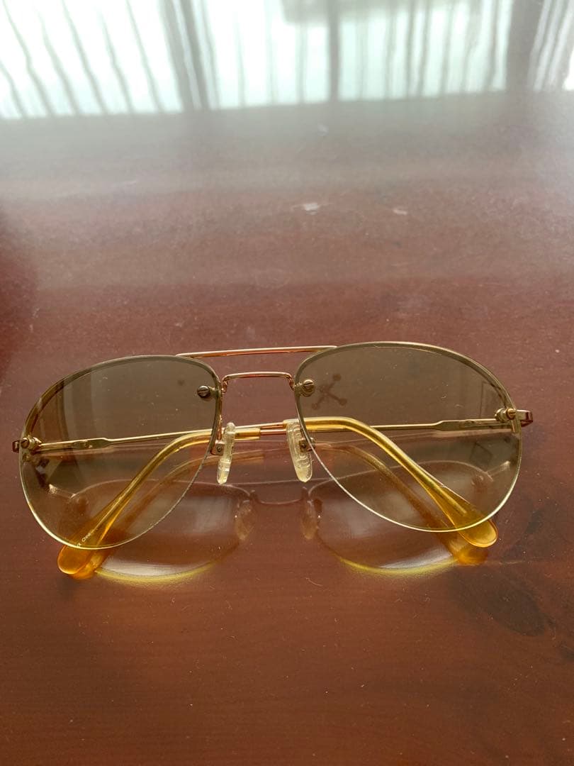 STU S SY ゴールド メタルフレーム オーバルサングラス