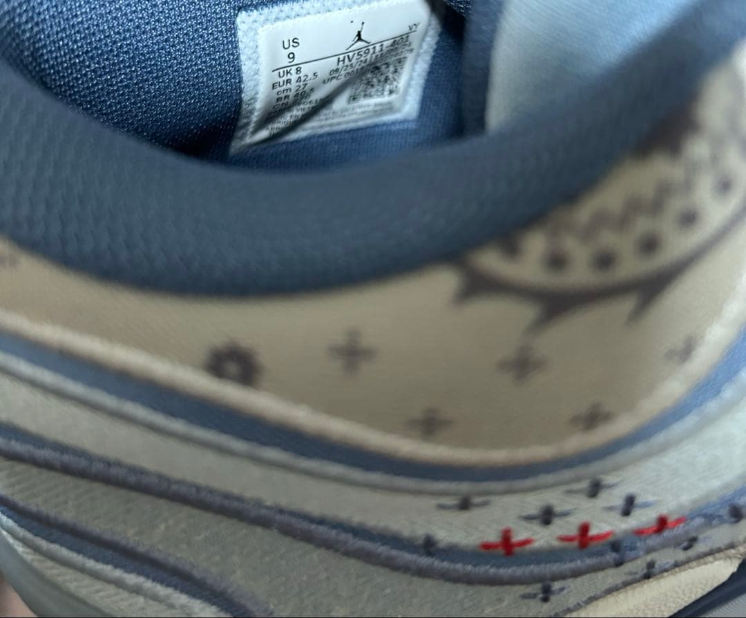 ナイキ　NIKE JORDAN TATUM 3 PF BLUE DENIM 27