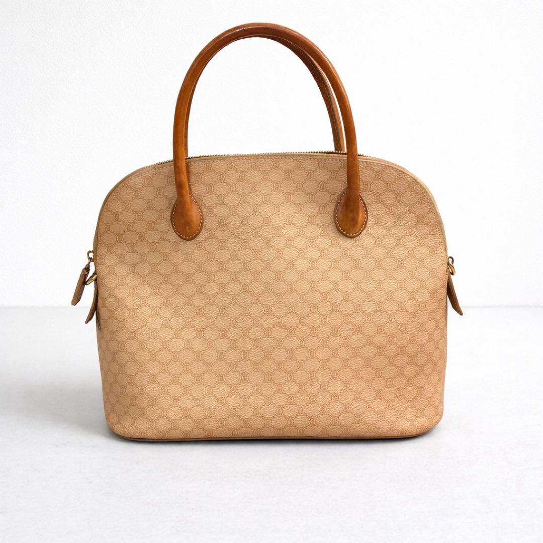 CELINE セリーヌ マカダム ハンドバッグ ベージュ ヴィンテージ　正規品