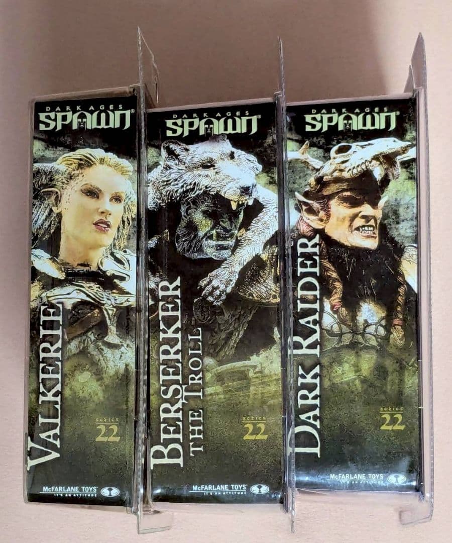 the VIKING AGE　スポーン22　3種　マクファーレン　バルキリー　他