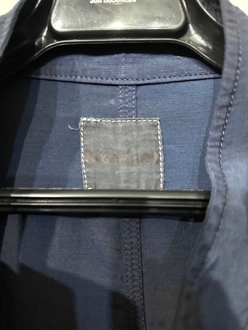 BACKLASHリネンナイロン製品染めモッズコート/バックラッシュミリタリー