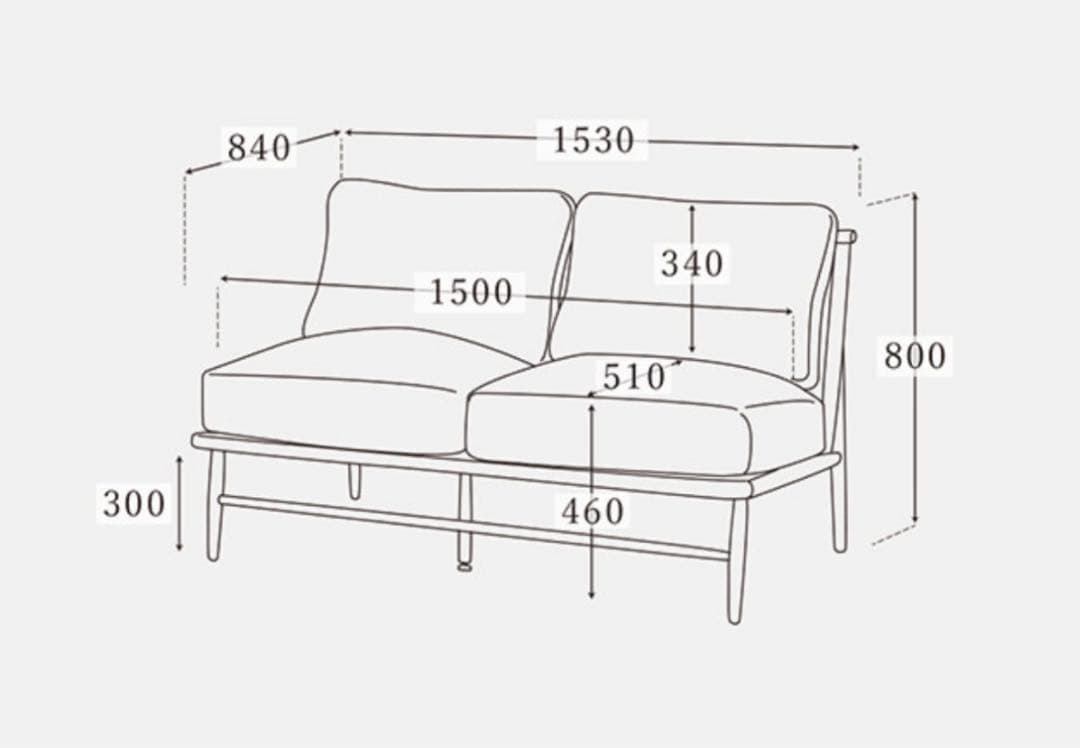 【けい】Momo natural モモナチュラルクラウドソファ2P