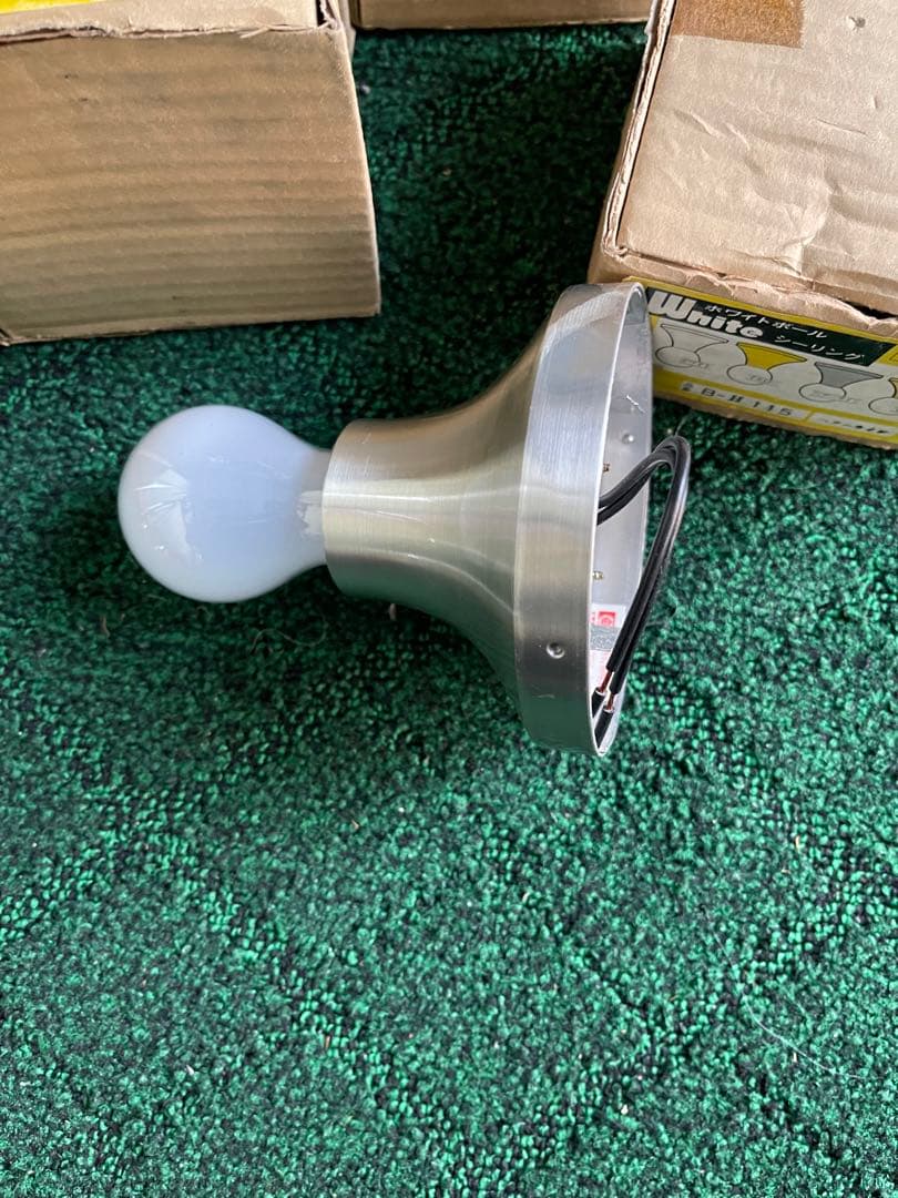 未使用品！ホワイトボールシーリング照明器具 6個