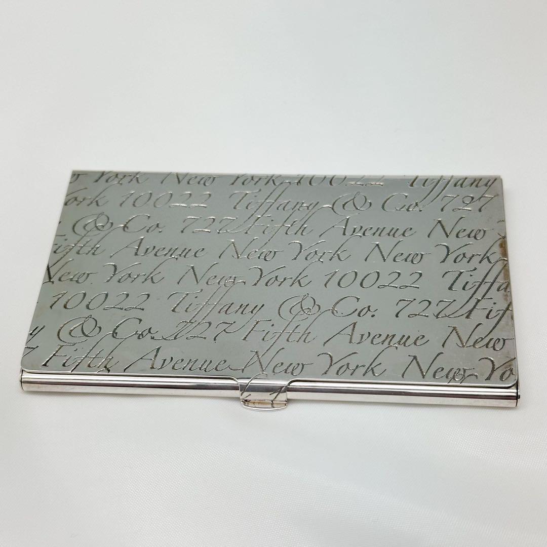美品TIFFANY＆Co ティファニー カードケース シルバー925 名刺入