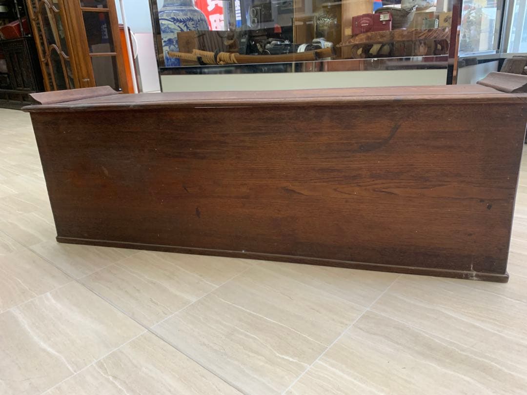 木製座卓 2引き出し付き　アンティーク学習机