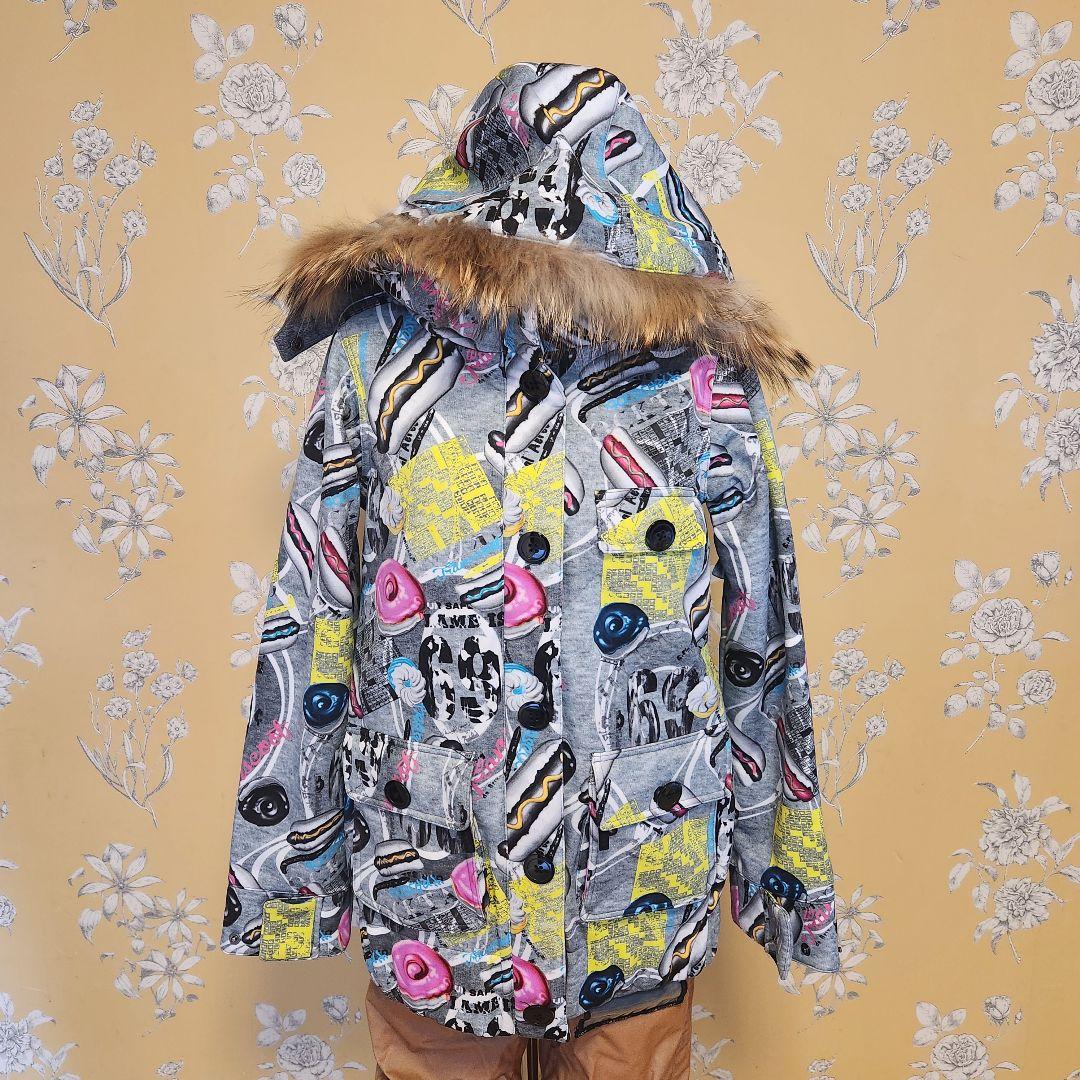 美品！　TRANSCOOT スキーウェア 上下セット　マルチカラー サイズ9