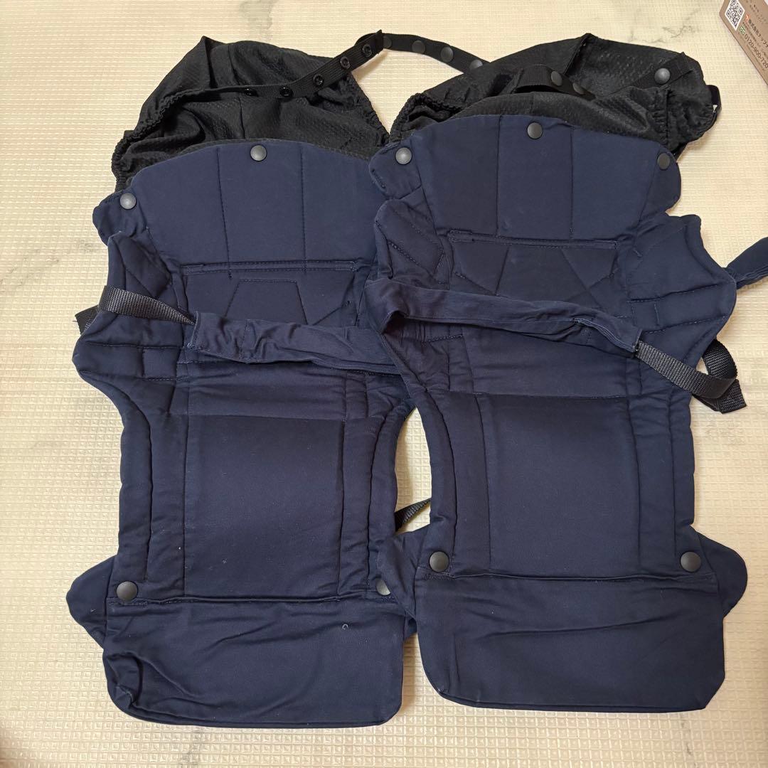 美品⭐︎napnap 抱っこひも ネイビー 3ポジション　使用感少なめ