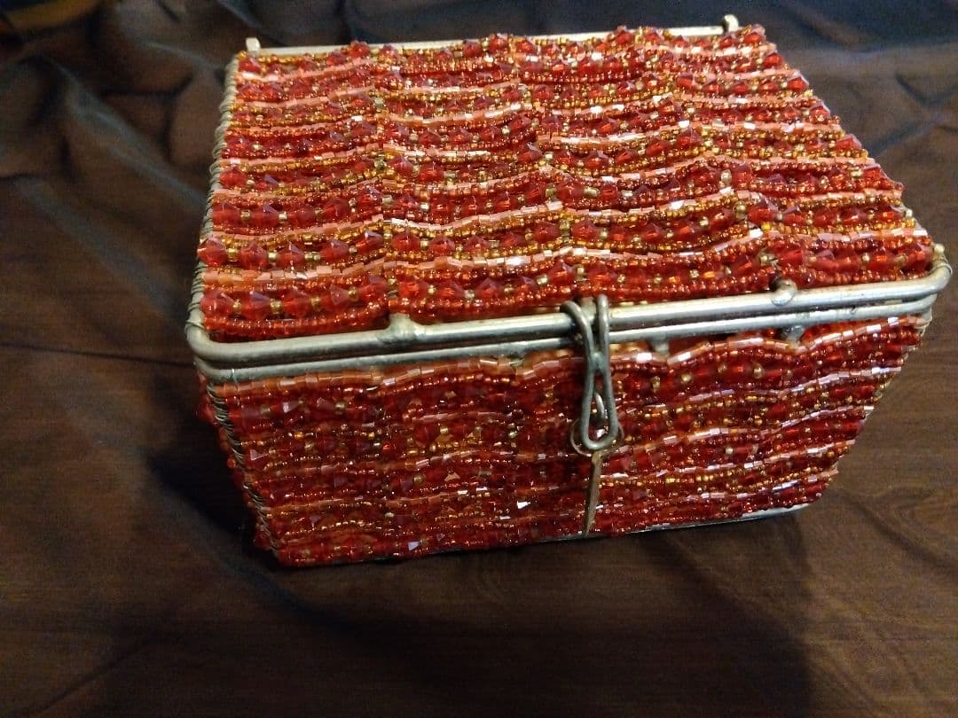 希少★キラキラかわいい★Afternoon Tea ビーズ小物入れ