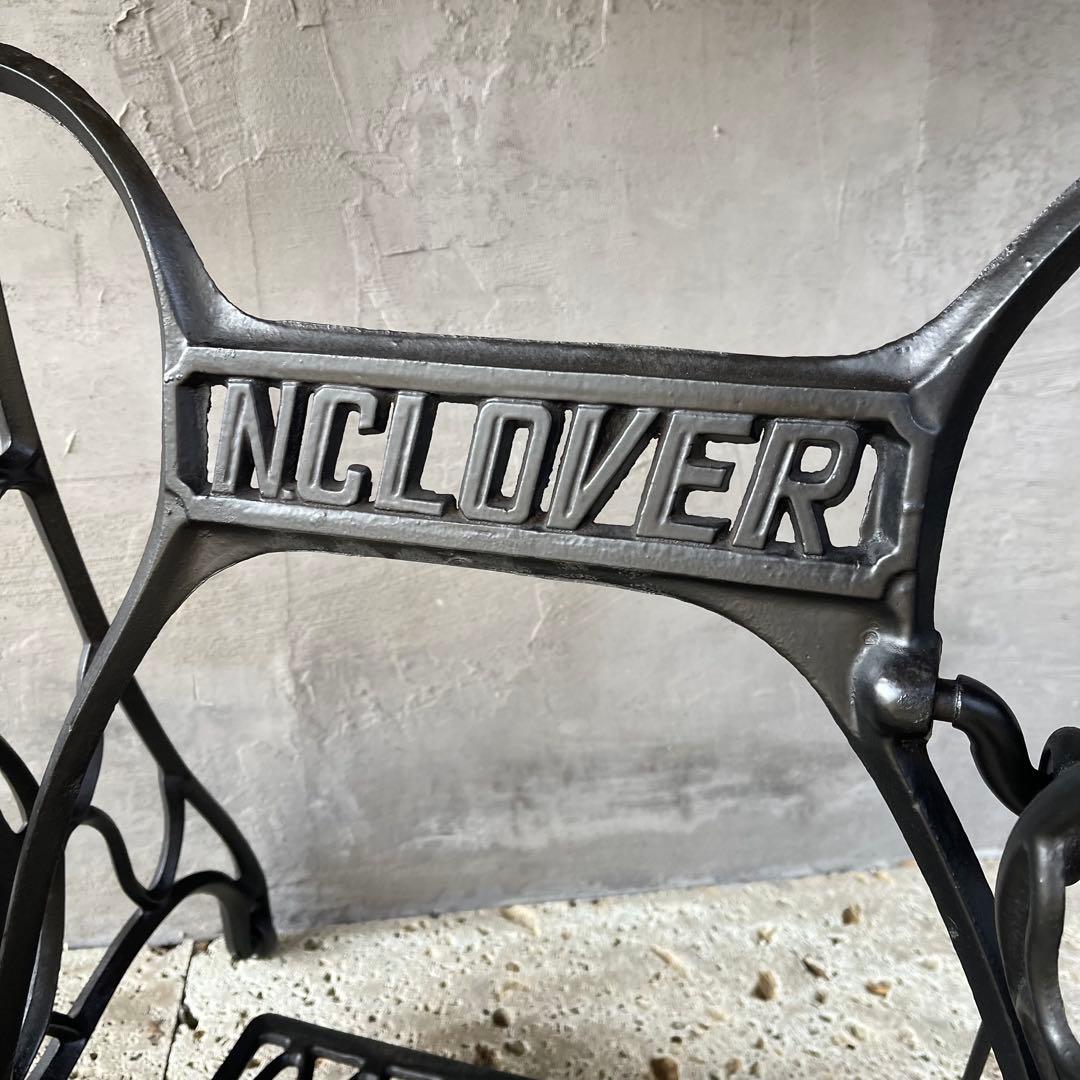 アンティークミシン脚テーブル　【MITSUI】 足踏みミシン　網目　レトロ雑貨