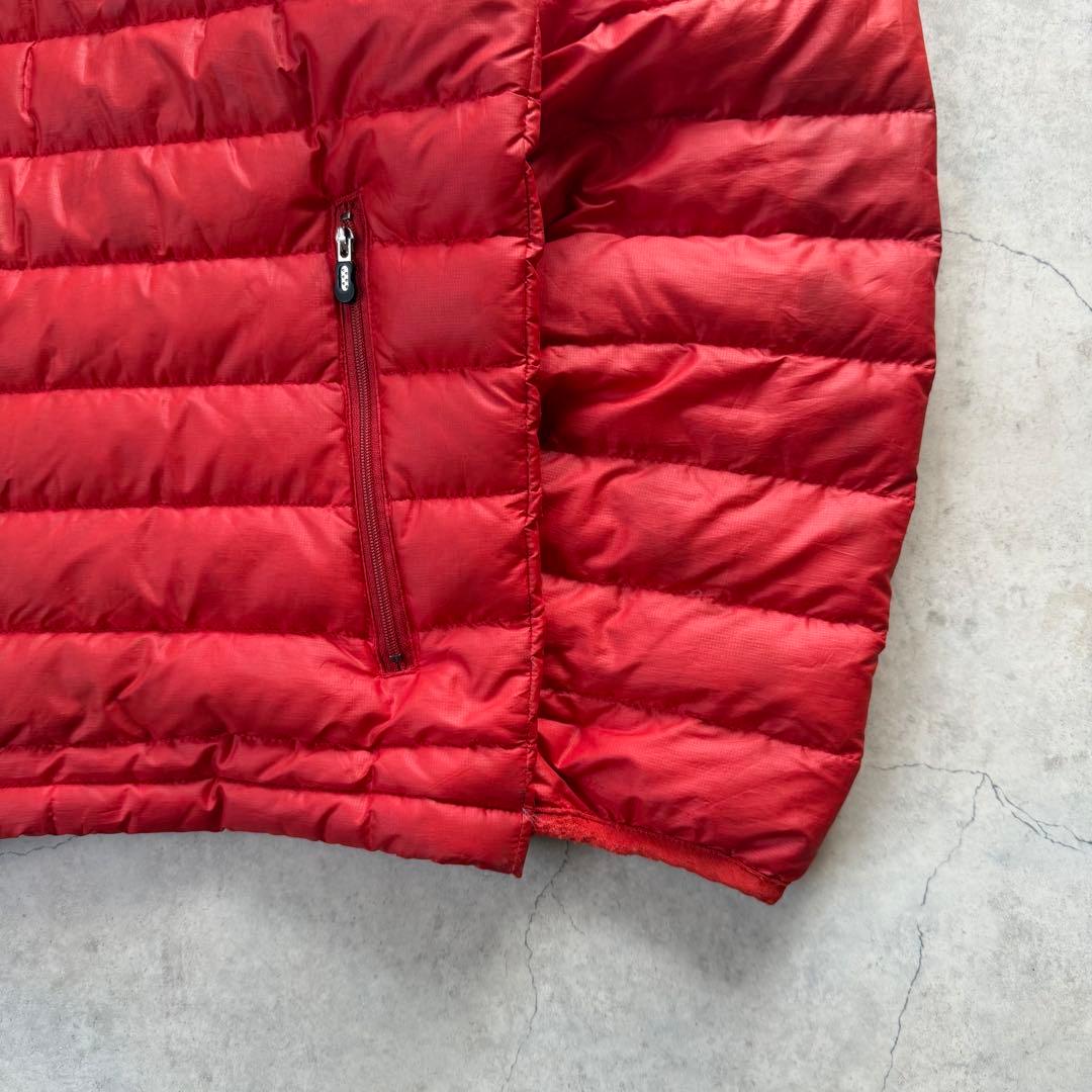 Patagonia パタゴニア ライトダウンジャケット ロゴ 赤