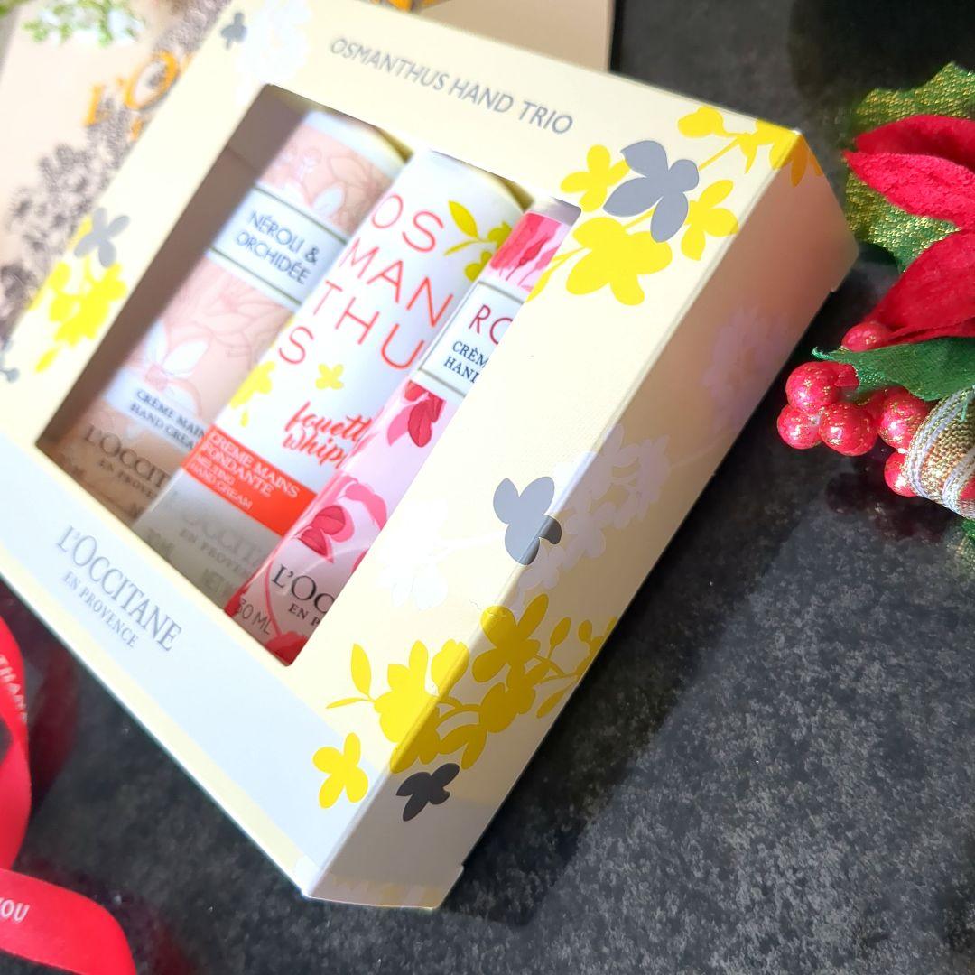 オスマンサスハンドトリオセット　 ロクシタンハンドクリーム30ml