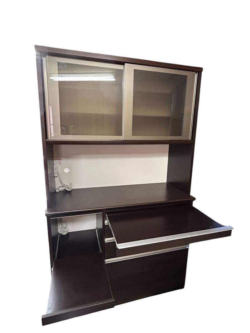 美品！ 松田家具 レンジボード 品名: 1200 ライズレンジ ダーク 送料無料