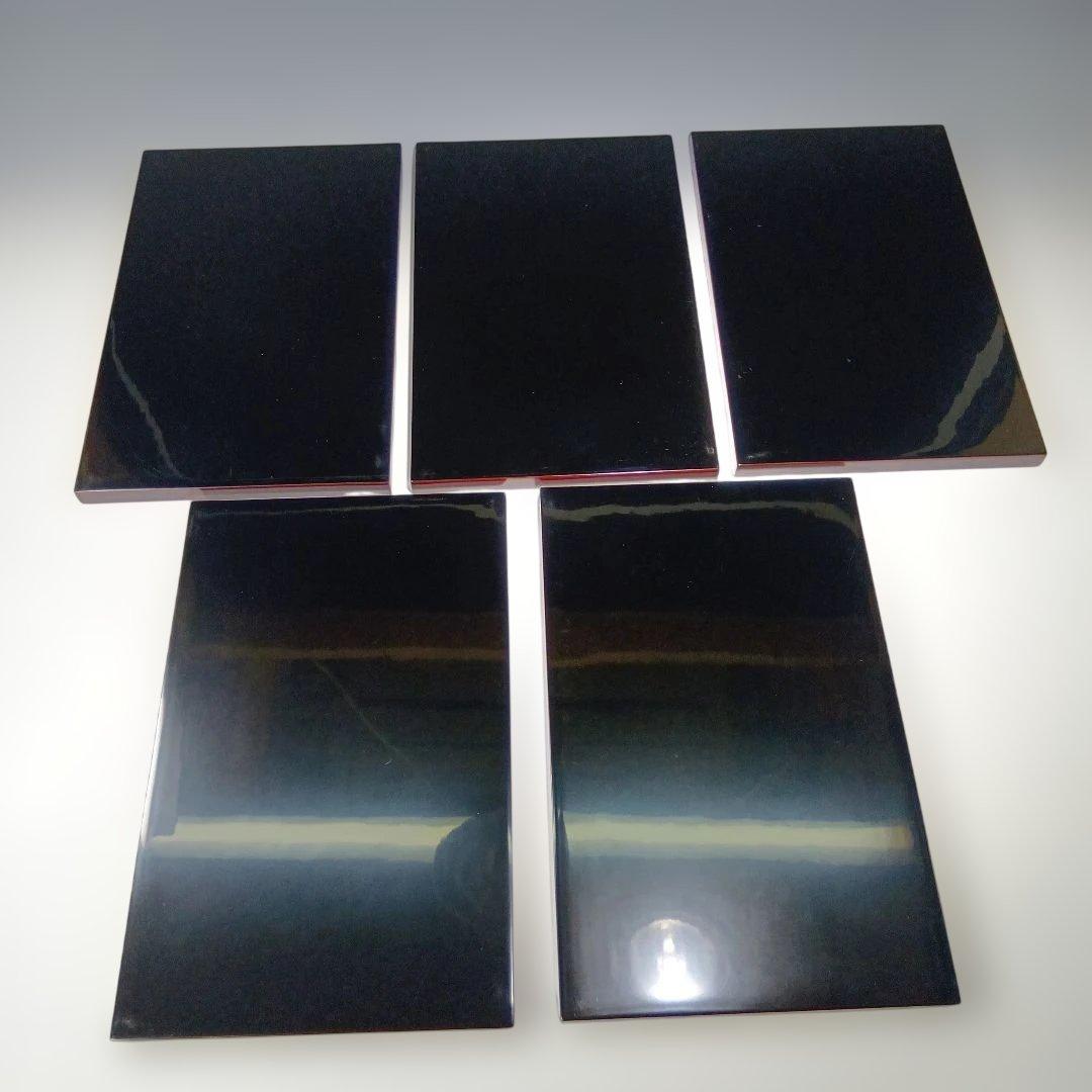 輪島塗　光栄堂　点心盆5枚　共箱