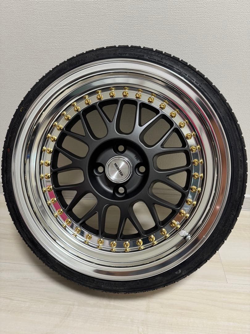 超美品 WORK MEISTER M1 新品タイヤ 深リム 16インチ アルミ