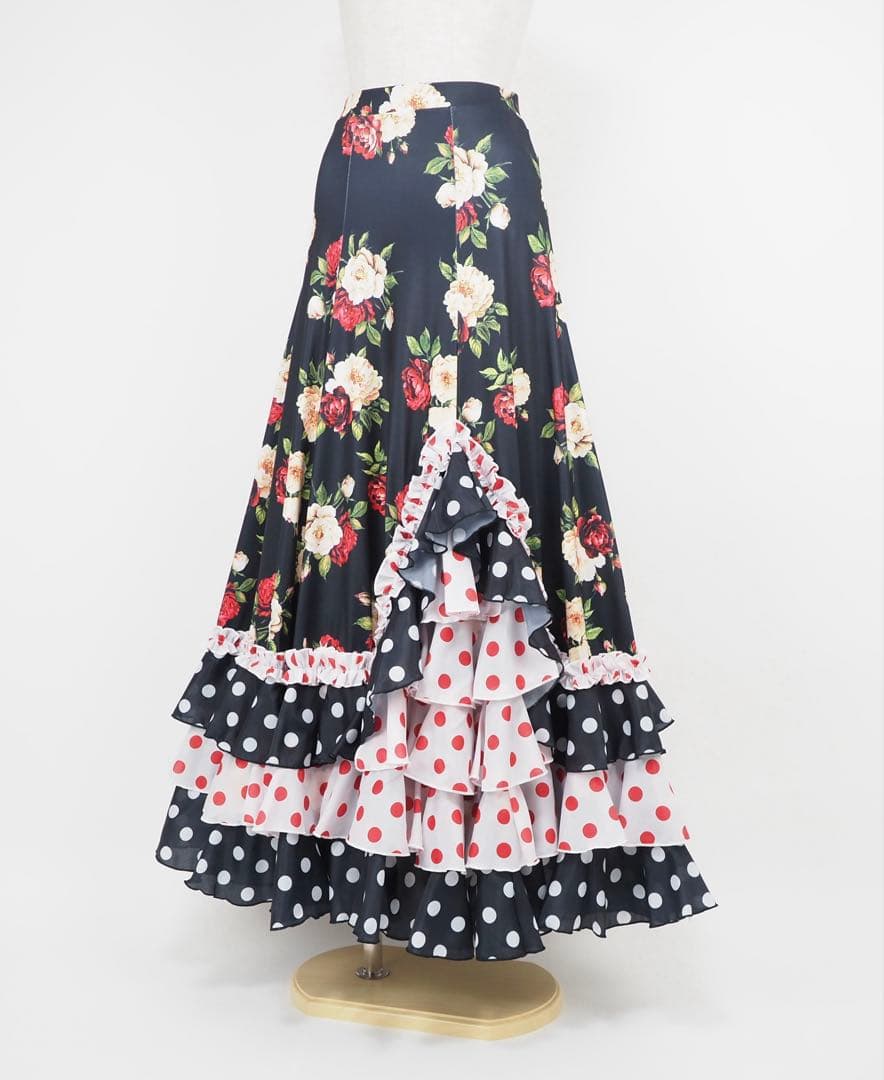 フラメンコ　ファルダ　※訳あり　新品　フラメンコ衣装　レッスンファルダ