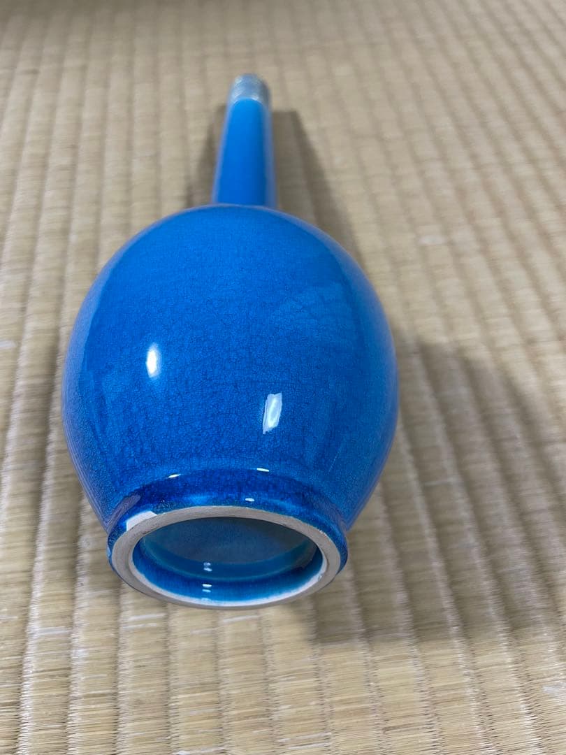 茶道具 永楽善五郎　交趾鶴首 花入