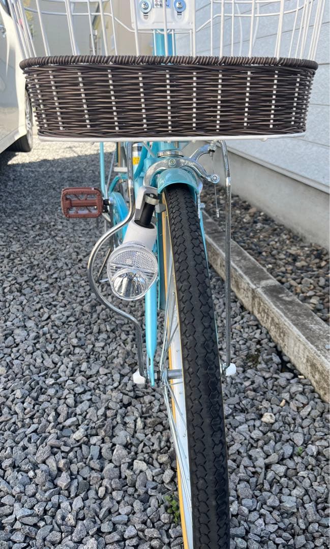 自転車22インチ　女の子自転車　水色