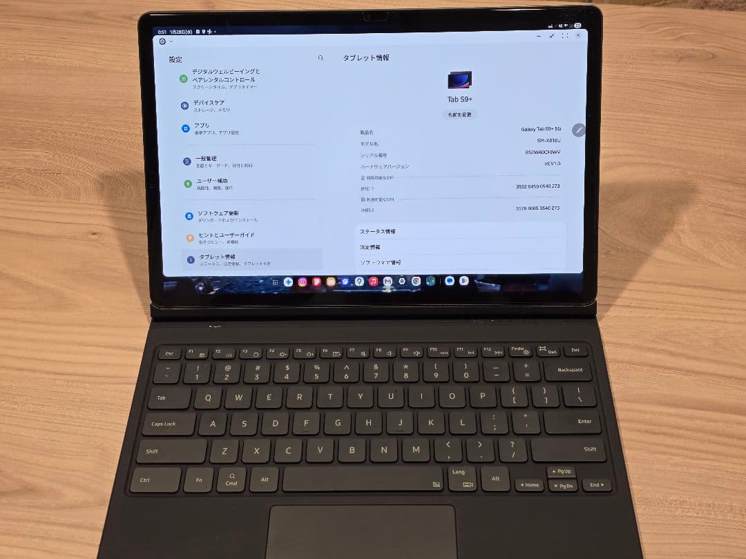Galaxy Tab S9+ 5G 256GB セルラーモデル+純正キーボード