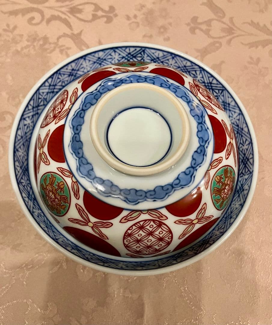 基泉　蓋物　2枚組