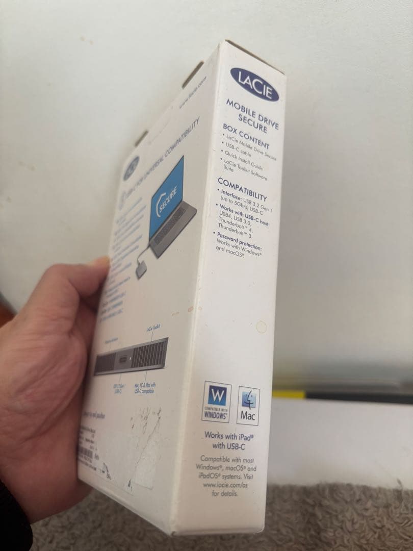 LACIE Mobile Drive Secure 2TB USB-C新品未使用