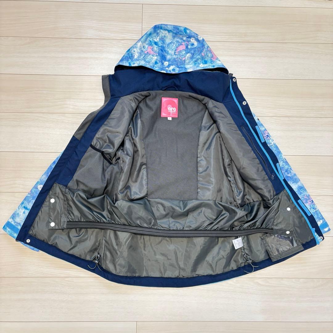 エーアールジー スキーウェア arg nature 花柄 スノーボードウエア
