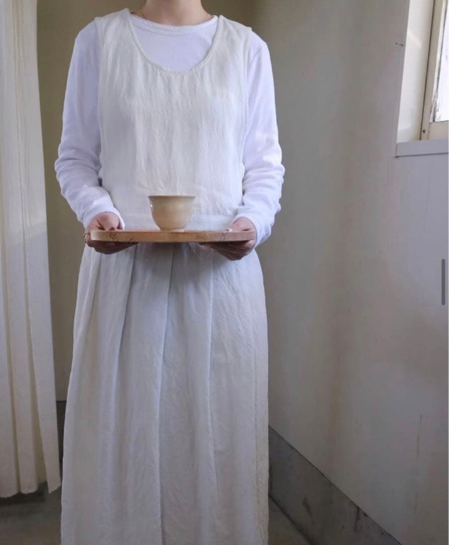 roughatour ラファトゥール ワンピース チャコールグレーエプロンドレス