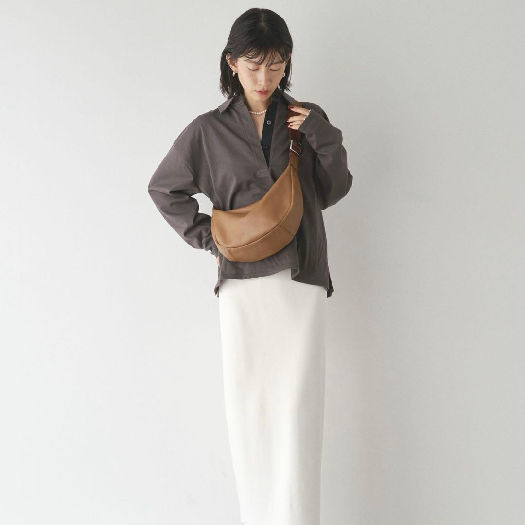 極美品✨　ラシット　ラウンドショルダーバッグ　ソフトレザー