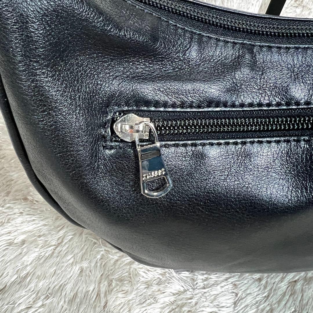 極美品✨　ラシット　ラウンドショルダーバッグ　ソフトレザー